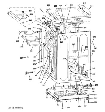 Diagram for GFWN1100L3WW