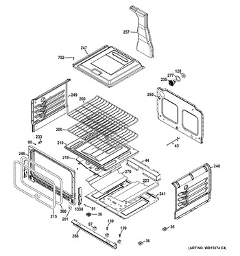 Diagram for JGB850EEF3ES