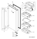 Diagram for 4 - Fresh Food Door - Rh