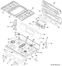 Diagram for 2 - Control Panel & Cooktop