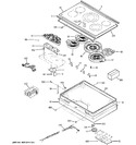 Diagram for 1 - Control Panel & Cooktop