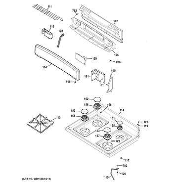 Diagram for JGB450DEK1WW