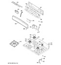 Diagram for 2 - Control Panel & Cooktop