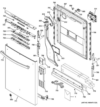 Diagram for GDT720SGF0BB