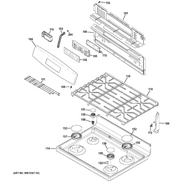 Diagram for JGB645DEK1WW