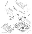 Diagram for 2 - Control Panel & Cooktop