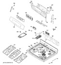 Diagram for 2 - Control Panel & Cooktop