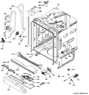 Diagram for GDF570SGF0BB