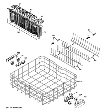 Diagram for GDF570SGF0BB