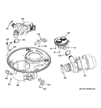 Diagram for GDF510PGD4WW