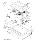 Diagram for 1 - Control Panel & Cooktop