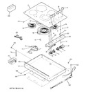 Diagram for 1 - Control Panel & Cooktop