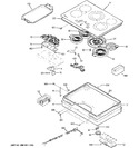 Diagram for 1 - Control Panel & Cooktop