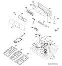 Diagram for 2 - Control Panel & Cooktop