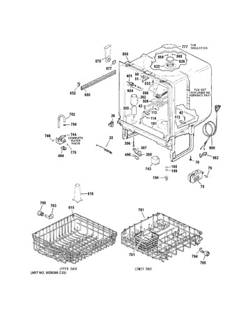 Diagram for GSD3301K00WW