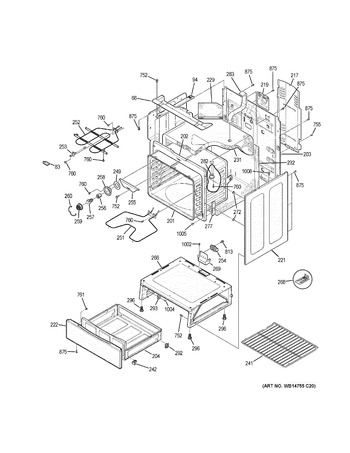 Diagram for JB645EK1ES