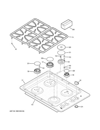 Diagram for JGP333DET3WW