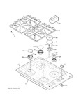 Diagram for 1 - Control Panel & Cooktop