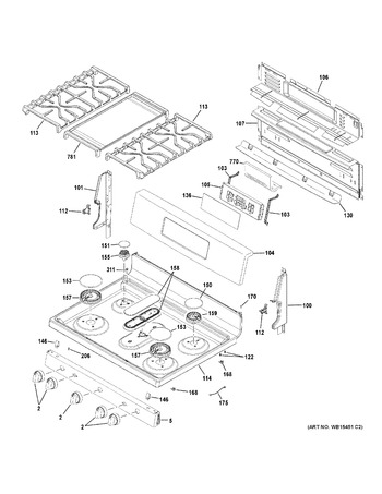 Diagram for JGB720DEJ2WW