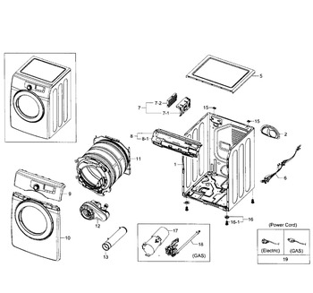 Diagram for DV361GWBEWR/A3-0001