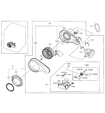 Diagram for DV361GWBEWR/A3-0001