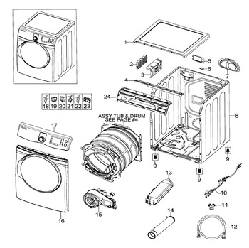 Diagram for DV419AEU/XAA-0001