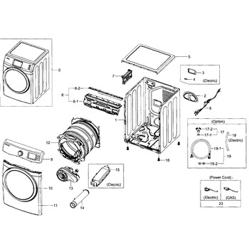 Diagram for DV435ETGJWR/A1-0001