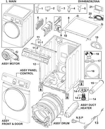 Diagram for DV448AEW/XAA-0000