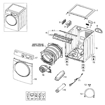 Diagram for DV448AEW/XAA-0001