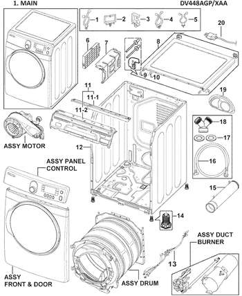 Diagram for DV448AGP/XAA-0000