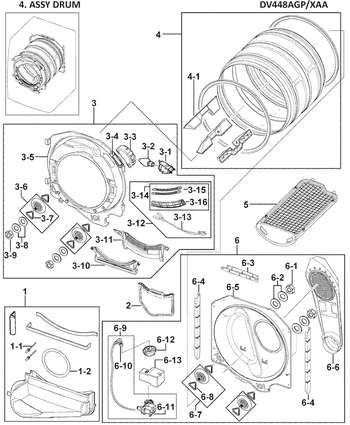 Diagram for DV448AGP/XAA-0000