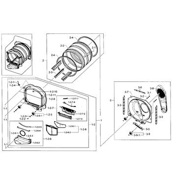 Diagram for DV456GWHDWR/AA-0001