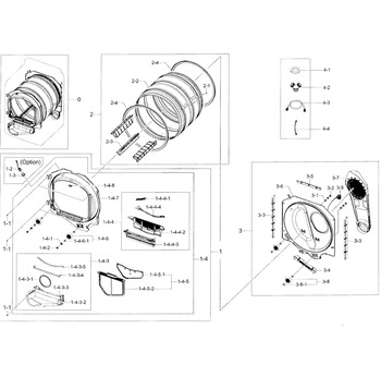 Diagram for DV45H7000GW/A2-0001