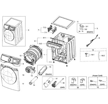 Diagram for DV50K7500GW/A3-0001