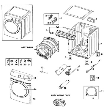 Diagram for DV511AGW/XAA-0001