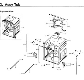 Diagram for DW80K5050UW/AA-0000