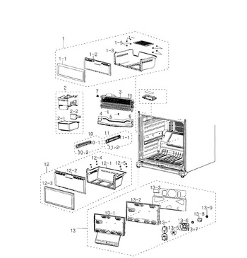 Samsung Ice Bin DA61-03189A