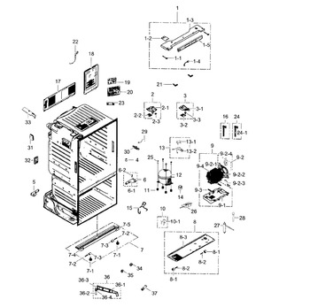 Diagram for RF261BEAEWW/AA-0001