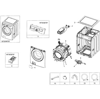 Diagram for WF363BTBEUF/A2-0001