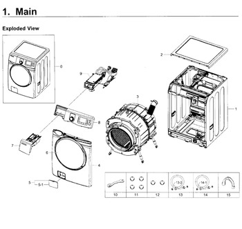 Diagram for WF419AAW/XAA-0003