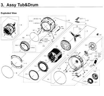 Diagram for WF419AAW/XAA-0003