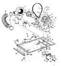 Diagram for 03 - Dryer Motor, Blower, Belt