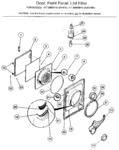 Diagram for 02 - Door, Front Panel, Lint Filter