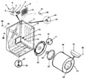 Diagram for 01 - Cabinet, Drum, Heater Assy