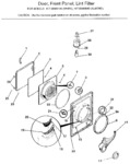 Diagram for 02 - Door, Front Panel, Lint Filter