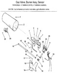 Diagram for 05 - Gas Valve, Burner Assy, Sensor