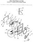 Diagram for 02 - Door, Front Panel, Lint Filter