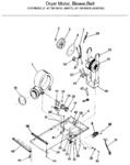 Diagram for 04 - Dryer Motor, Blower, Belt