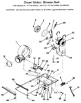 Diagram for 04 - Dryer Moter, Blower, Belt