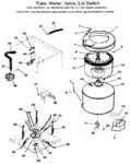 Diagram for 05 - Tubs, Water, Valve, Lid Switch